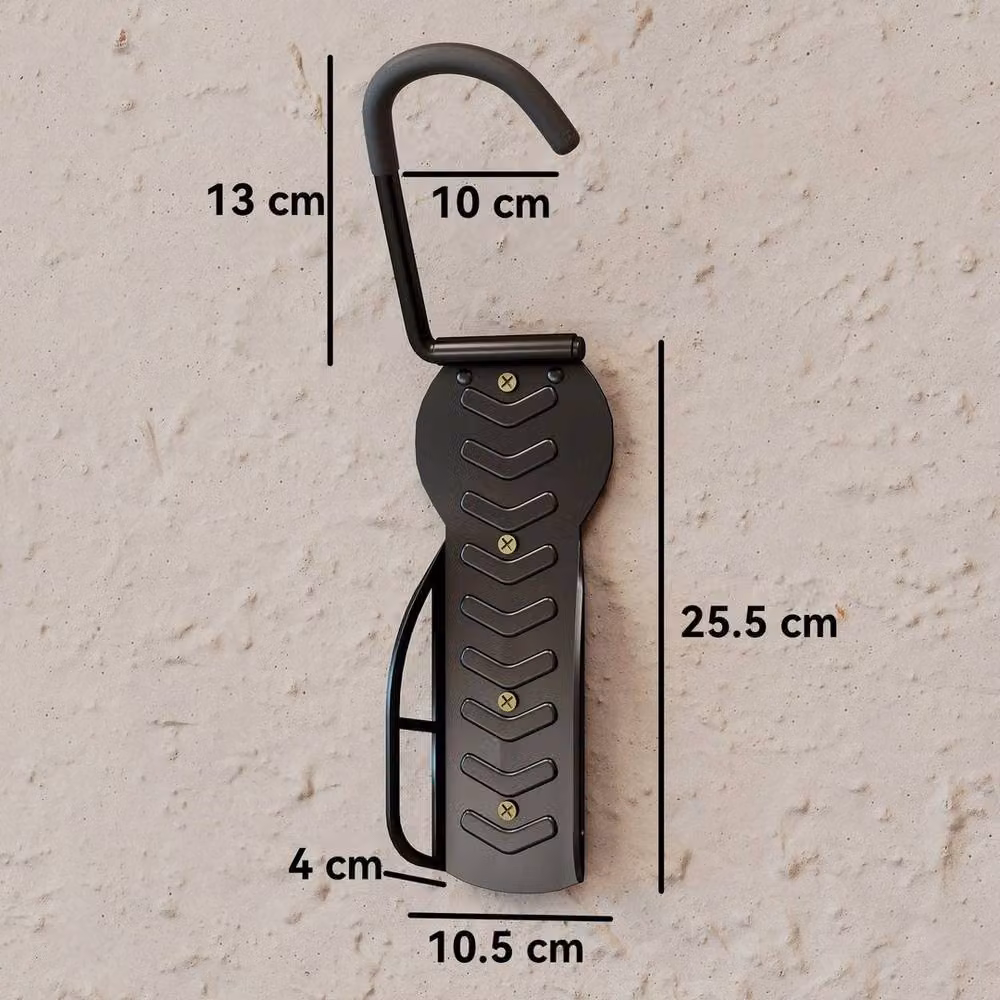 Kelvenix 4 Pack Black Steel Wall Mounted Bike Hooks for Garage – 2