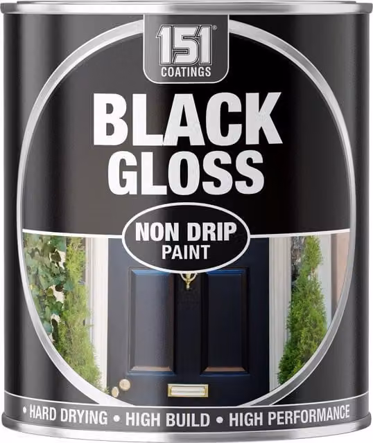151 Gloss Non Drip Opaque Black Paint