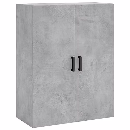 vidaXL Wall Mounted Cabinet in Concrete Grey, W: 69.5 cm, D: 34 cm, H: 90 cm