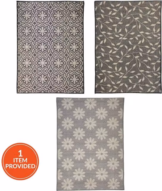 My Home Beatrice Rectangular Brushing Utility Mat