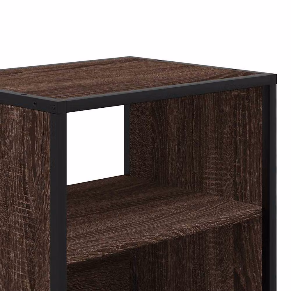 Berkfield Home Wall-mounted Bedside Cabinets, 2 Pack, Brown Oak, W: 40 cm, D: 31 cm, H: 39.5 cm – 7