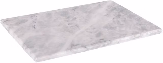 VOGREX White Polished Marble Rectangular Food Chopping and Cutting Board Worktop Protector