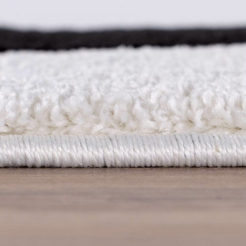 THE RUGS Joli Striped Soft and Dense Pile Rectangular Rug in Black, W: 120 cm, D: 170 cm – 3