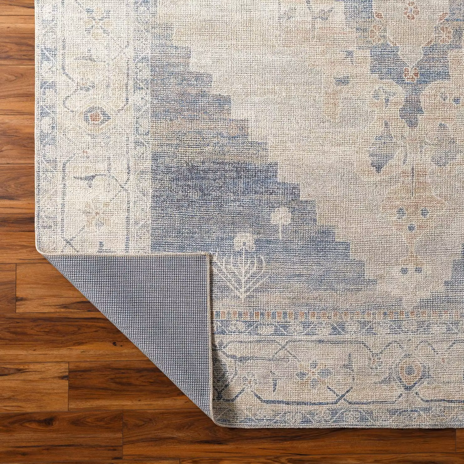 Livabliss Luca Traditional Boho Living and Dining Rug in Blue, Brown and Green, W/D/H: 120 x 170 cm – 2