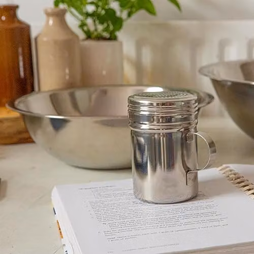 Argon Tableware Silver Stainless Steel Mesh Flour Sifter, 300ml – 2
