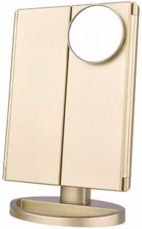 Leaper LED Makeup Mirror with 22 LED Lights in Gold