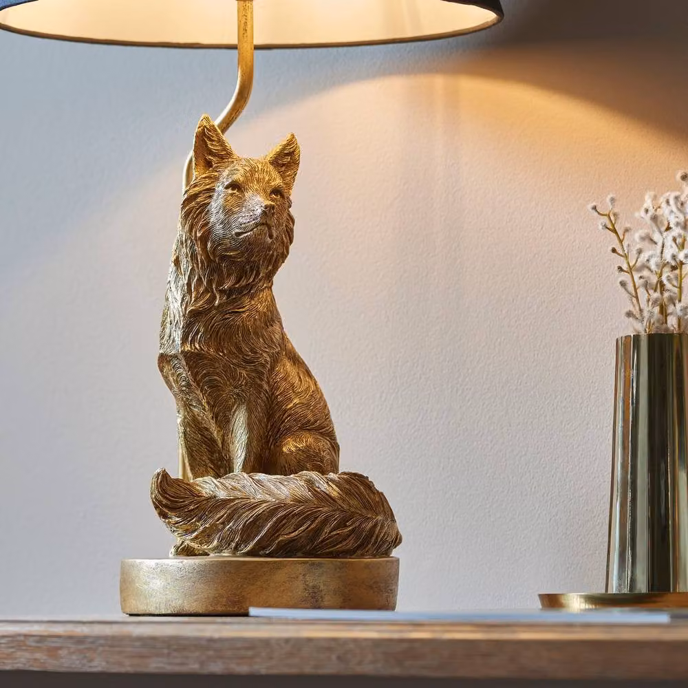 Netlighting Fox Base and Shade Table Lamp in Gold and Black – 3