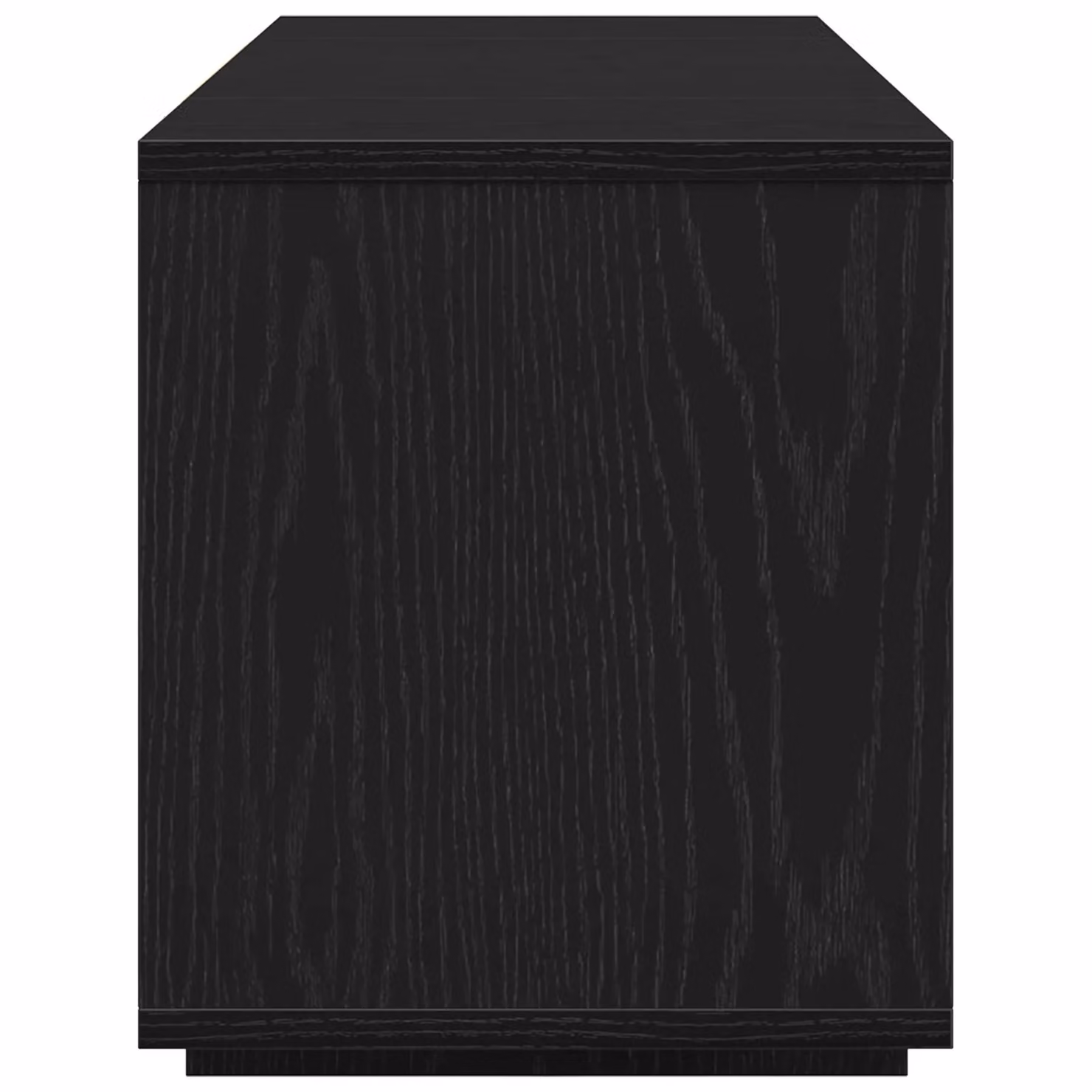 Berkfield Home Modern Black Oak TV Stand with Media Compartments, W/D/H: 120 x 30 x 40.5 cm – 3