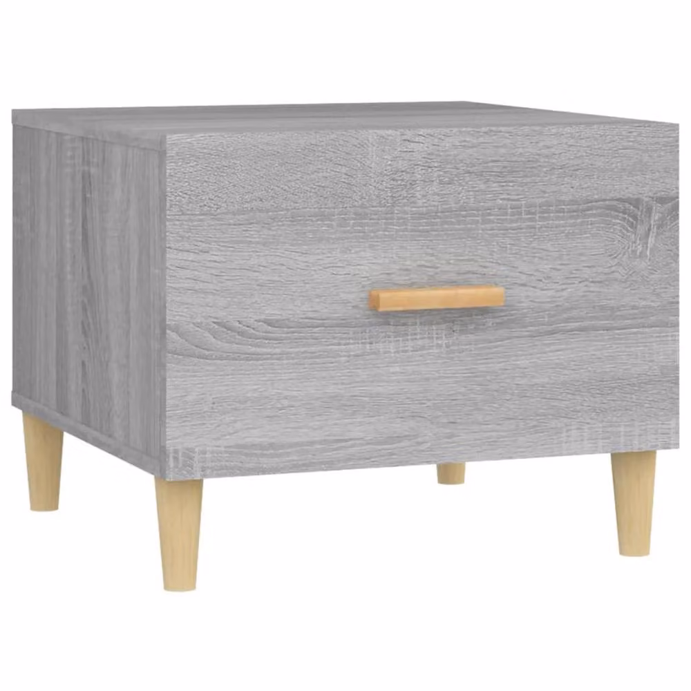 Berkfield Home Sturdy Square Coffee Table in Grey Sonoma, W/D/H: 50 x 50 x 40 cm – 2