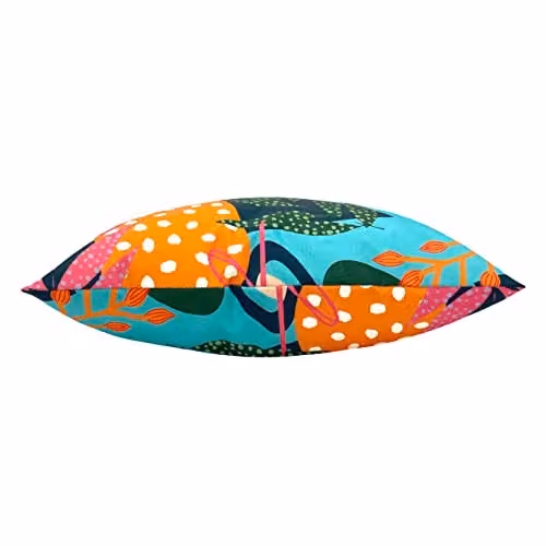 Riva Home Coralina Floral Outdoor Square Cushion, Multicolour, W/D/H: 43 x 43 x 43 cm – 2