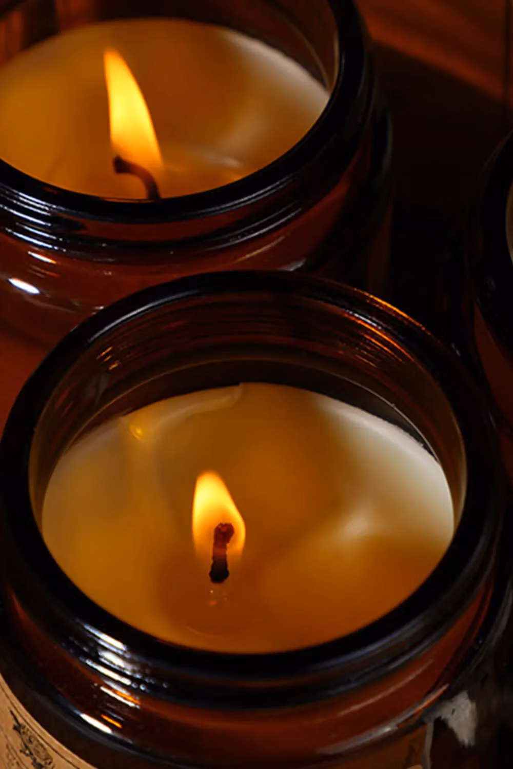 SHEONLY 3-Piece Soy Wax Scented Candle Set in Brown with Fruity, Floral and Woody Scents – 4