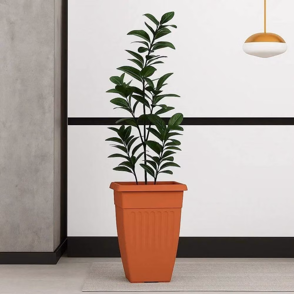 SPETLEK Terracotta Planter Flower Pot in Brown and Orange – 3