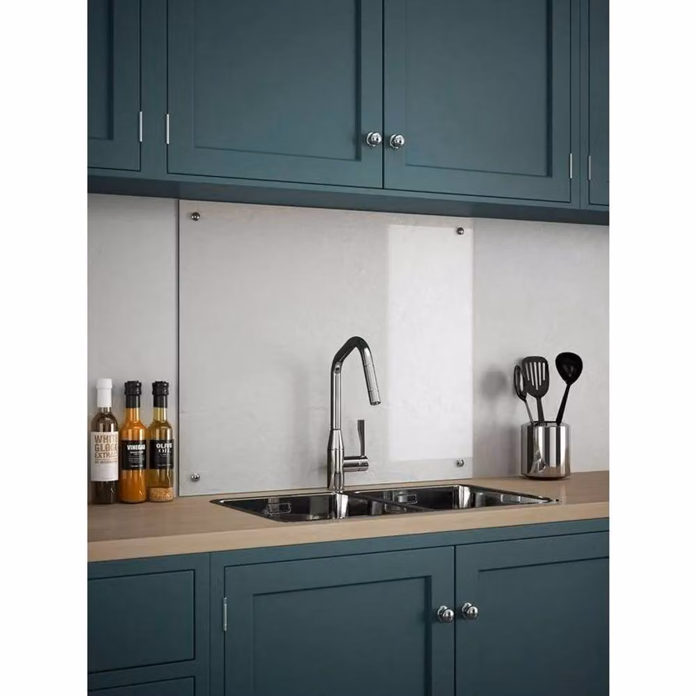 Generic Transparent Glass Kitchen Splashback, W: 60 cm, H: 75 cm – 2