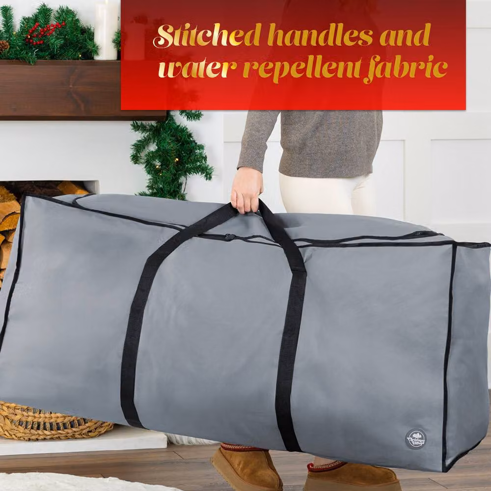 LIVIVO Heavy Duty 7ft Christmas Tree Storage Bag in Grey – 4