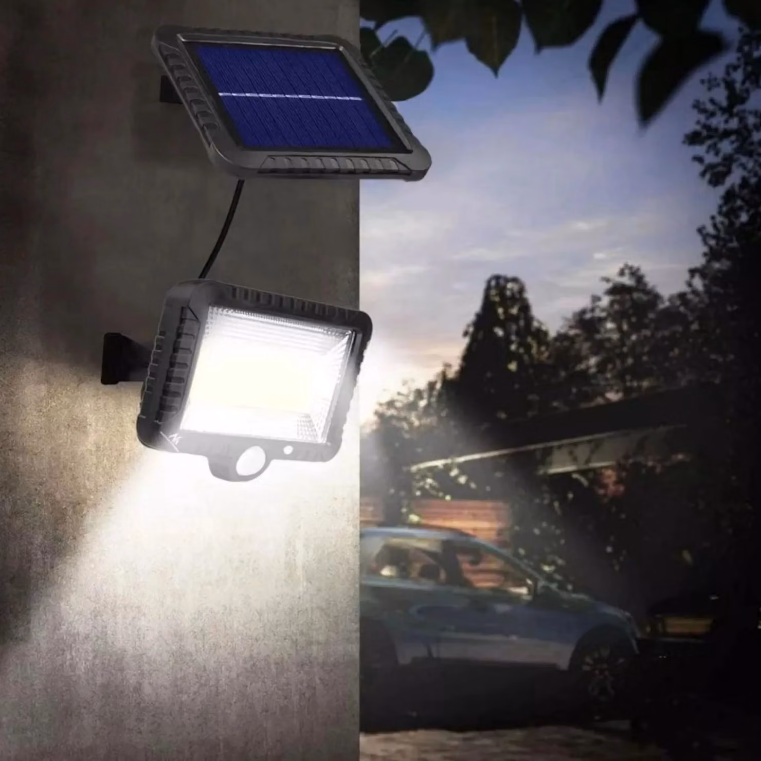 Marco Paul Black Solar Powered Motion Sensor Floodlight for Garden and Wall Mounting – 2