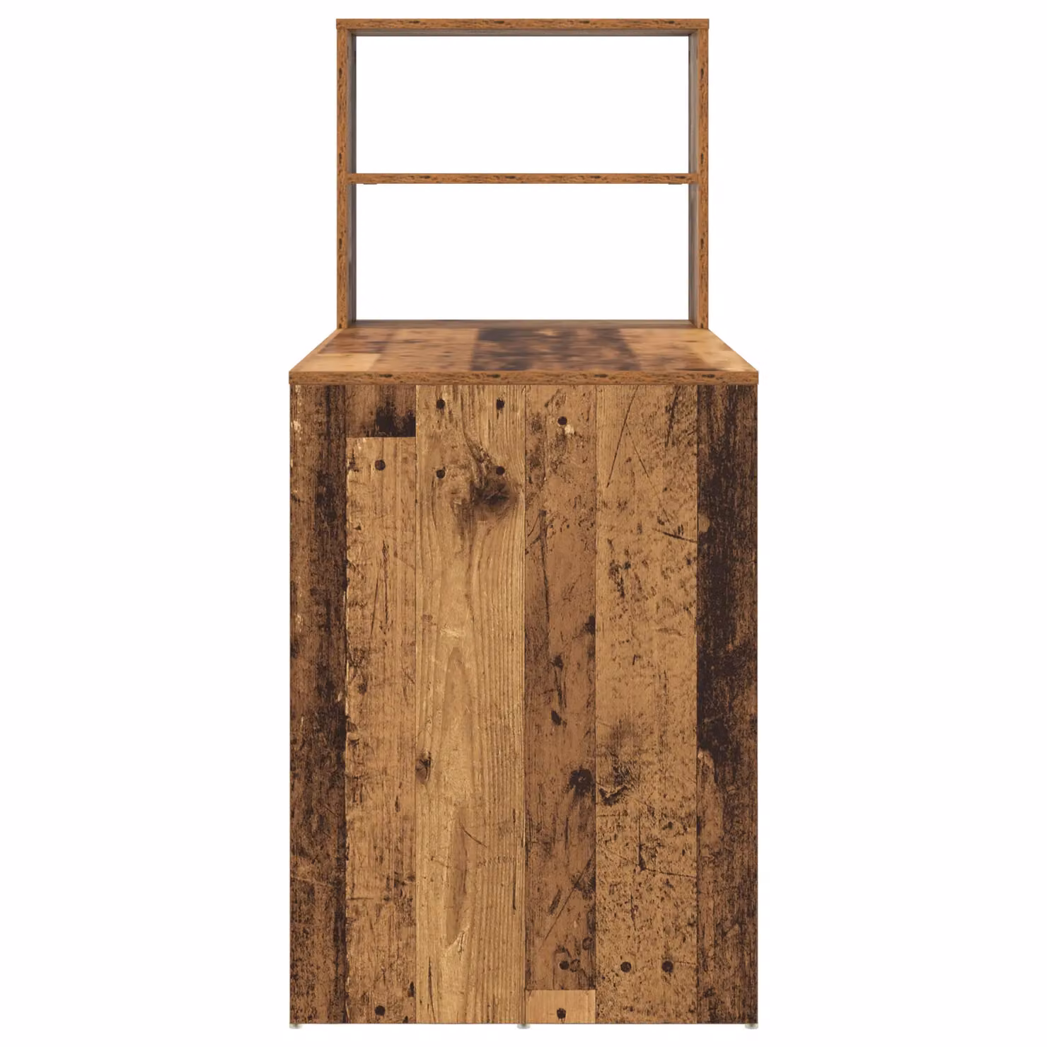Berkfield Modern Writing Desk with Storage in Brown and Multicolour, W/D/H: 113 x 54 x 120 cm – 3