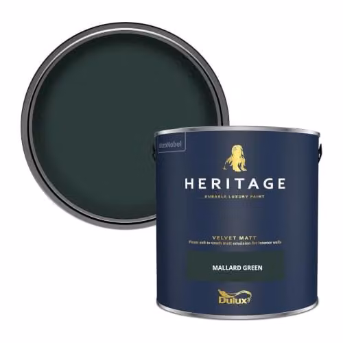 Dulux Heritage Velvet Matt Wall and Ceiling Paint, Green, 2.5L
