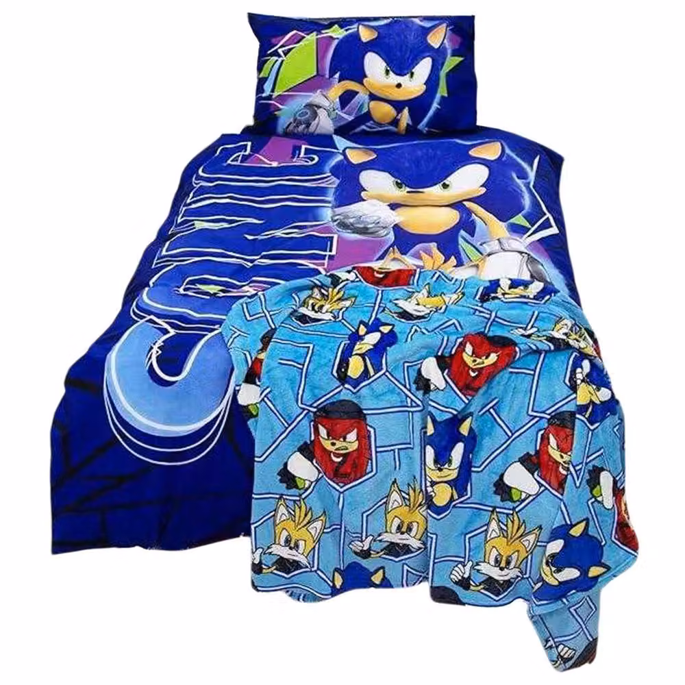 Sonic the Hedgehog Multicolour Fleece Baby Blanket – 2