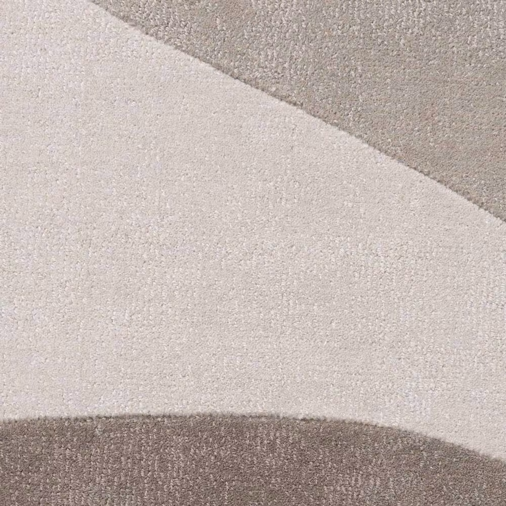 Ted Baker Clarissa Hackney Handwoven Abstract Wool Round Rug in Beige, Diameter: 200 cm – 3