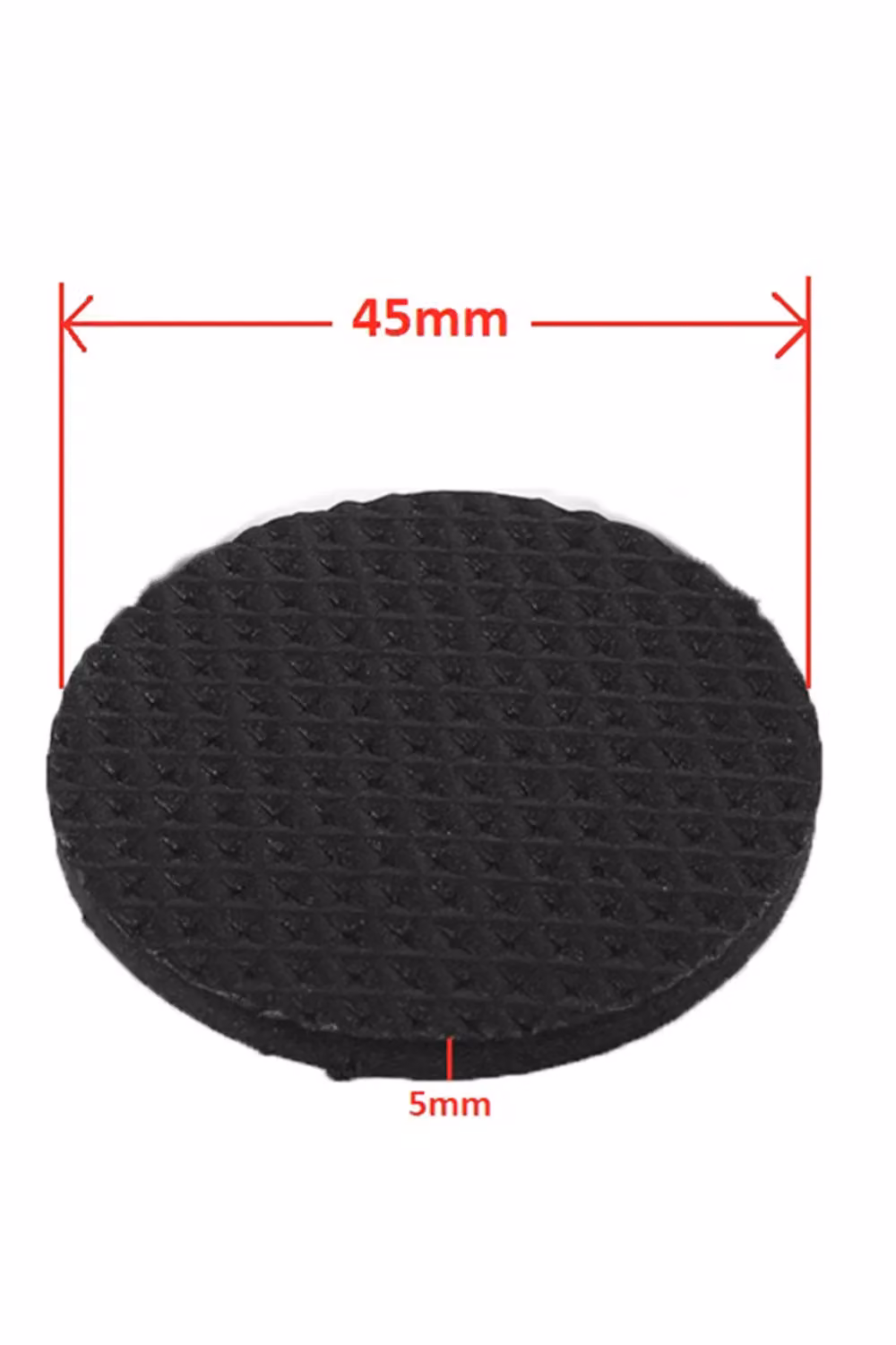 Neel Blue Round EVA Furniture Foam Pads for Table and Chair Legs, Black, Diameter: 45 mm – 2