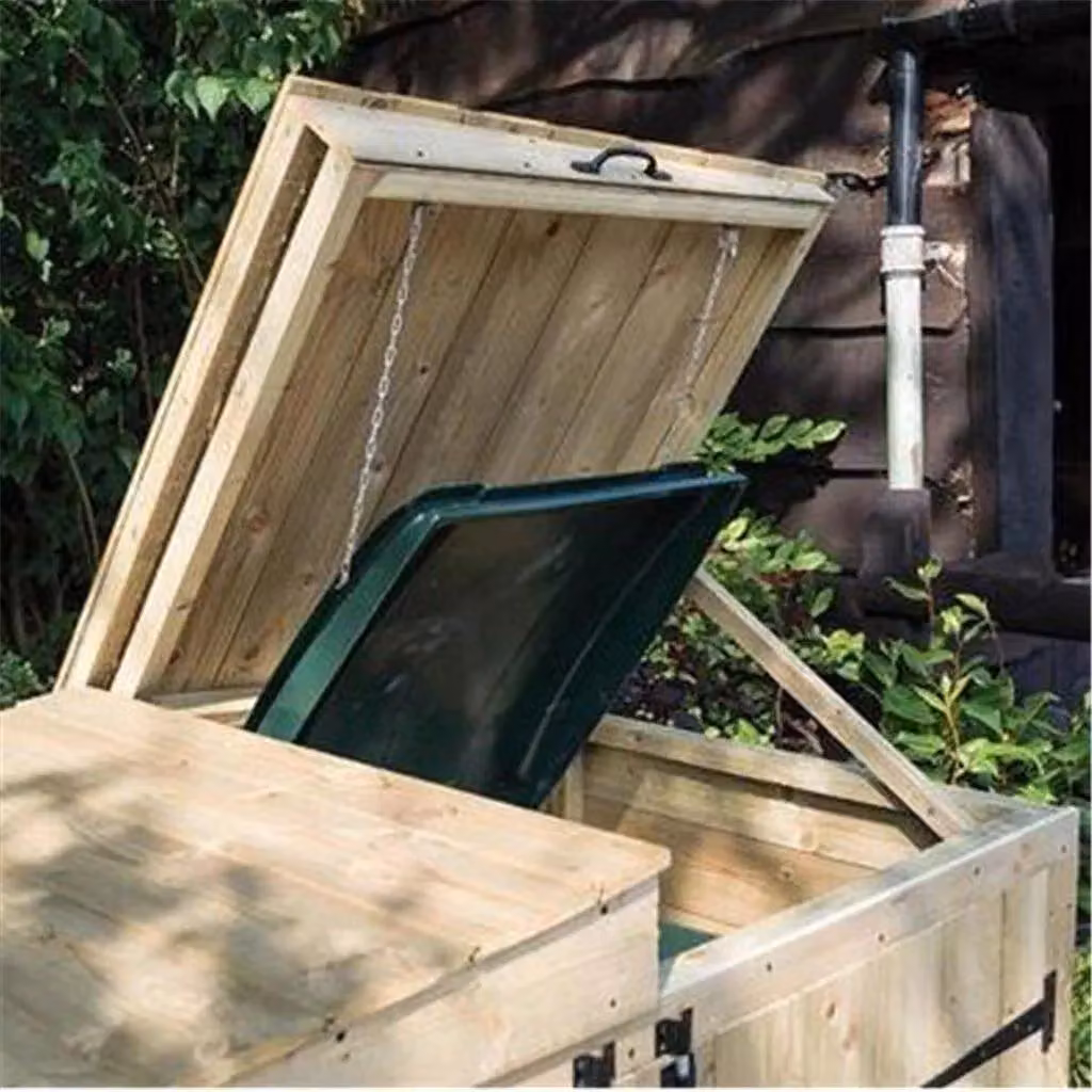 Cheshire Deluxe Apex Bin Store in Light Oak – 2
