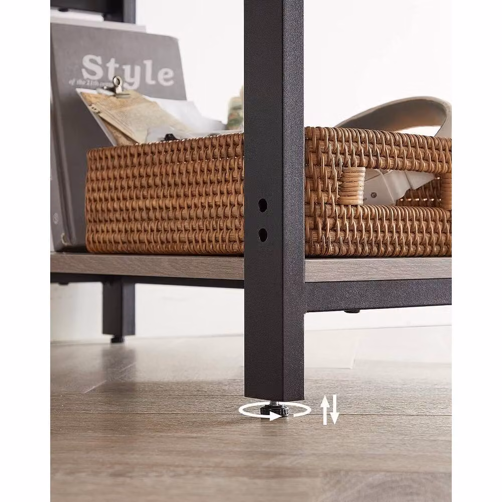 VASAGLE Modern Computer Desk in Fawn Brown and Beige – 4