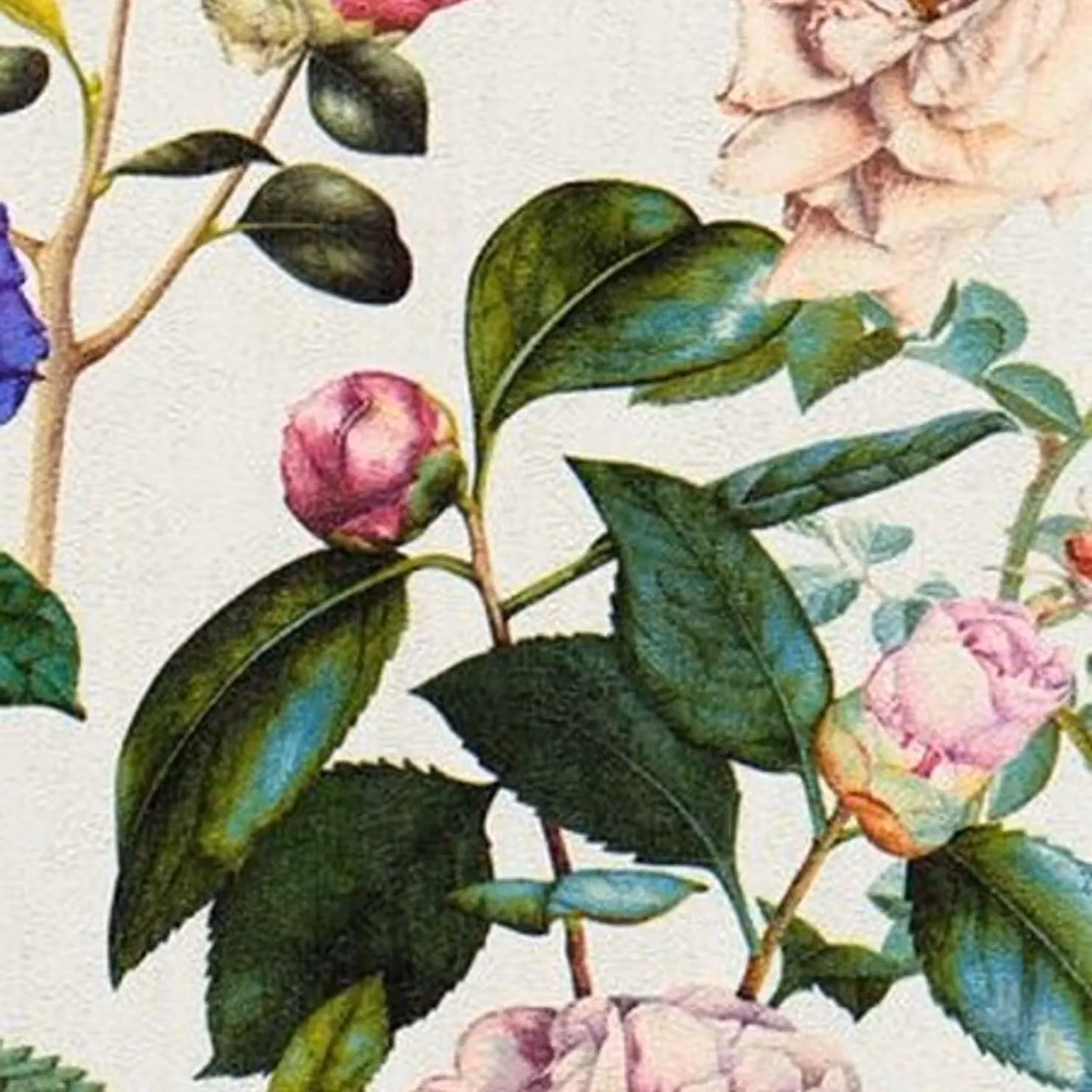 A.S. Création Jette Flowers Botanical Floral Textured Wallpaper in Beige and Multicolour – 2