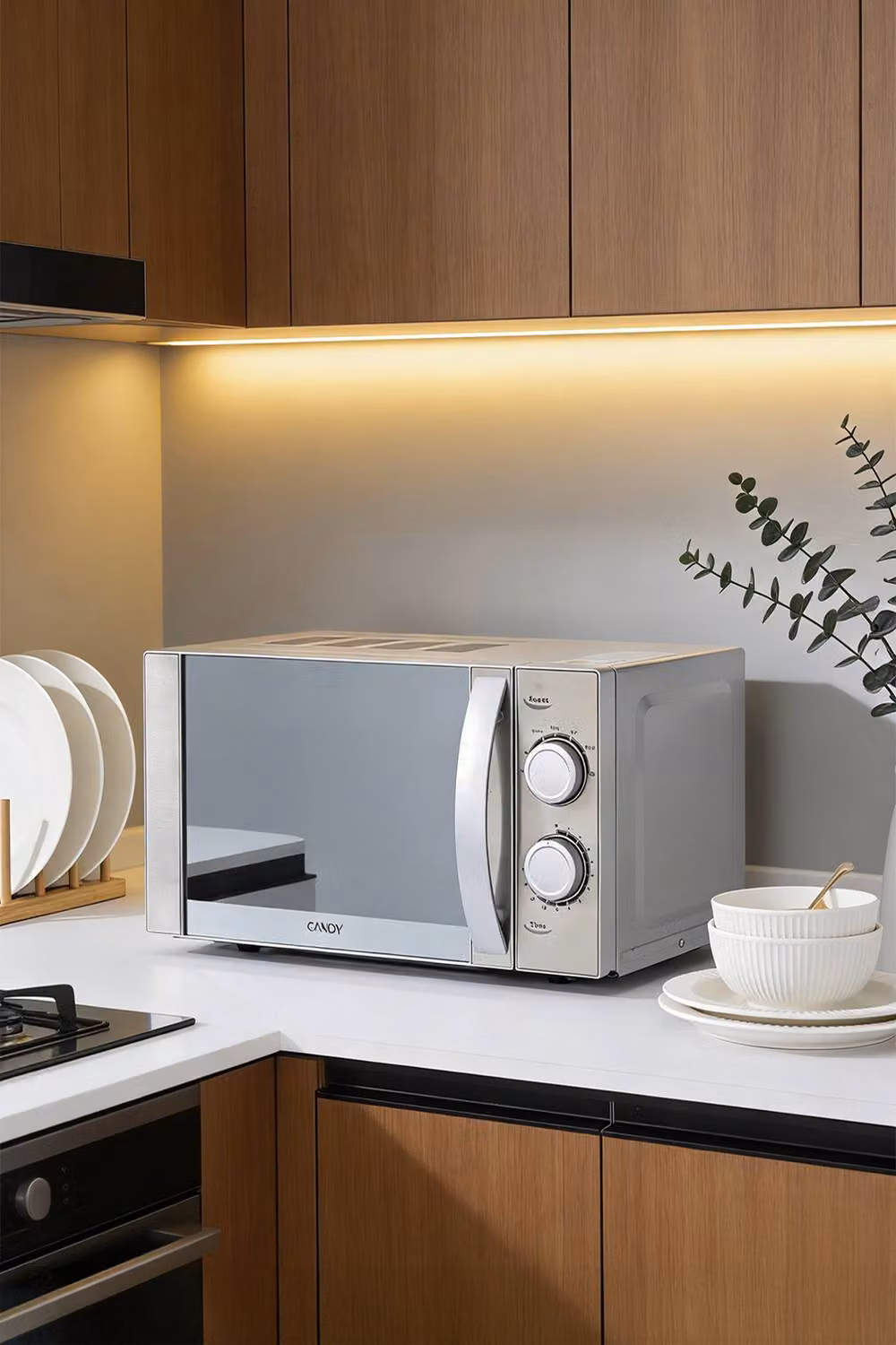 ExtraStar 700W 20L Solo Microwave Oven in Silver – 2