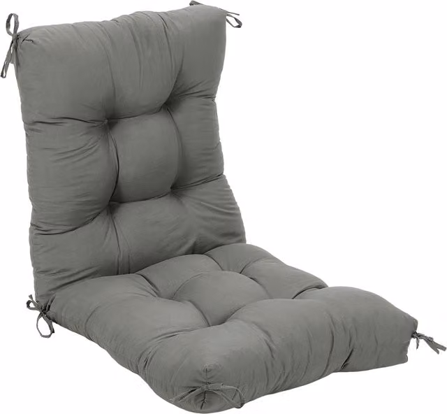 Breeins Non Slip Garden Chair Cushion with Back Support in Dark Grey