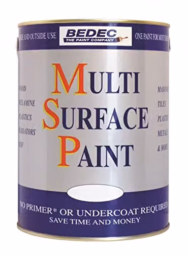 Bedec MSP Soft Gloss Water Based Plaster Paint in White, 250ml