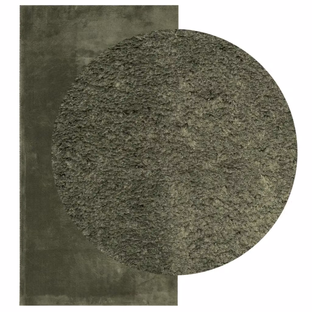 Berkfield Home HUARTE Short Pile Washable Rug, Forest Green, W: 60 cm, L: 110 cm – 3