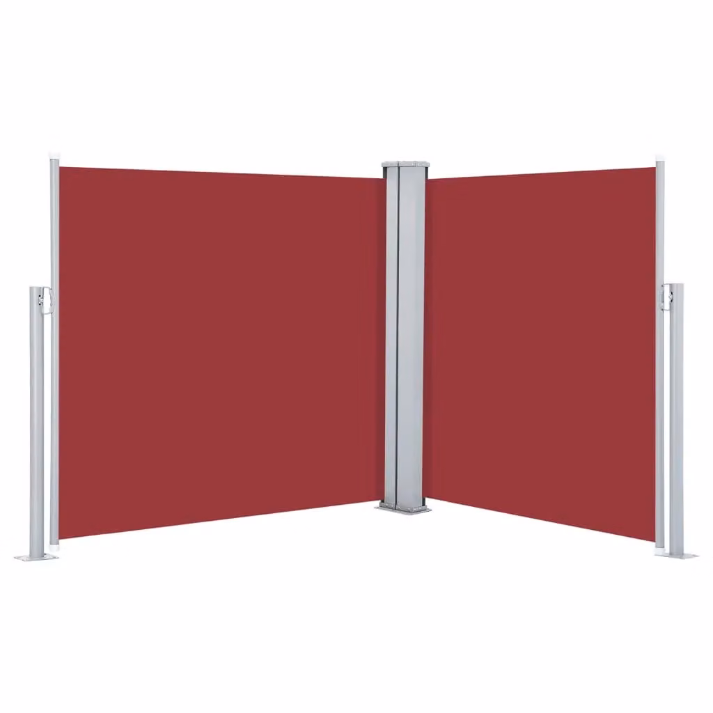 Berkfield Home Red Retractable Roller Side Awning, W: 120 cm, L: 600 cm – 2