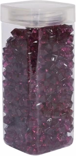 KDMD Dark Purple Acrylic Stones in Square Jars, 320g, 2 Pack – 1