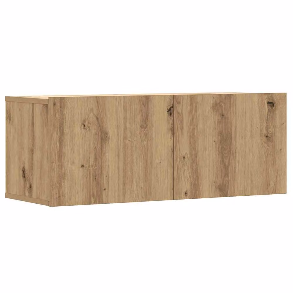 Berkfield Home Classic 3 Piece Wall-Mounted TV Cabinet Set in Brown Artisan Oak – 3