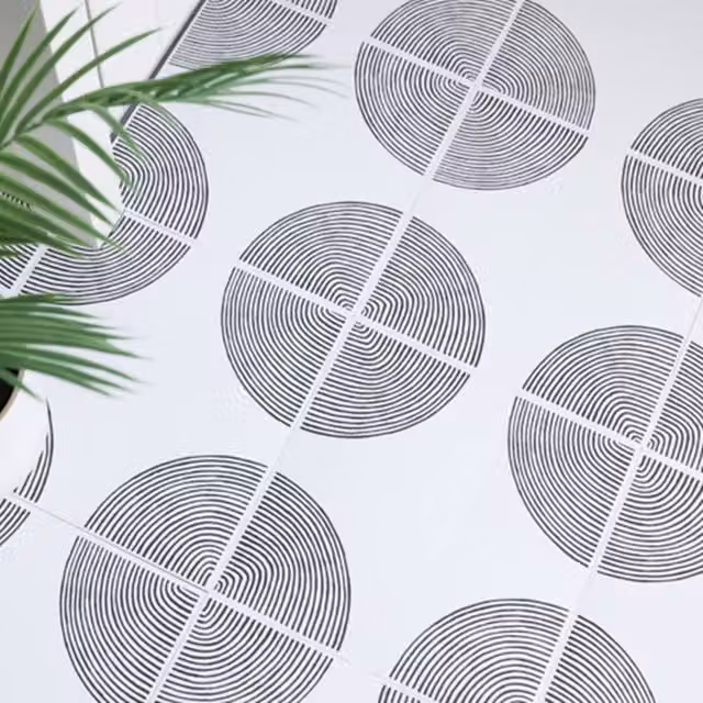 FloorPops Luminary Self Adhesive Vinyl Floor Tiles, White, Pack of 10 (0.93sqm), W/D/H: 30.48 x 30.48 x 30.48 cm – 1