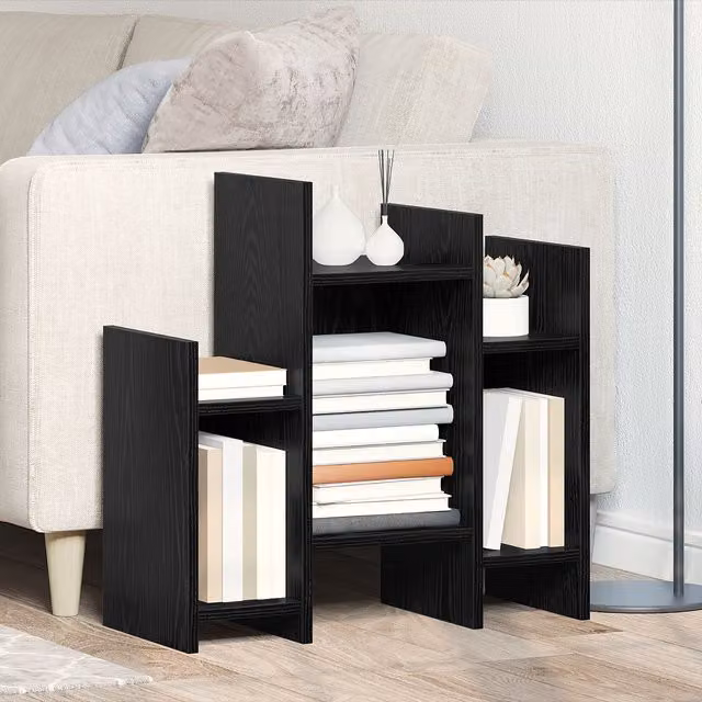 Berkfield Home Modern Side Cabinet in Black Oak, W/D/H: 60 x 26 x 60 cm