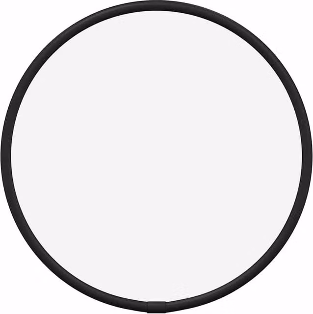 Berkfield Home Round Minimalist Wall Mirror in Black, Diameter: 20 cm