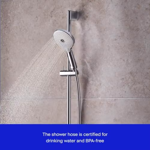 Duravit Universal Shower Hose with Anti-Twist and Kink Protection, Silver, 1.25 m – 3
