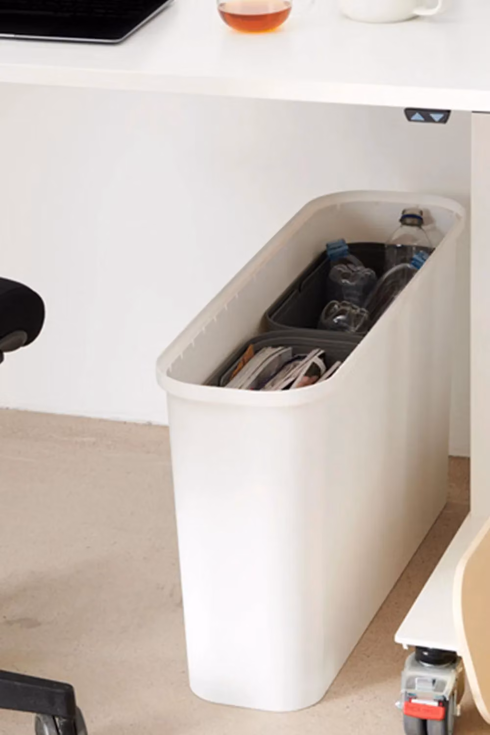 SmartStore Collect Slim Box Set with Wooden Lid in White, Large – 2