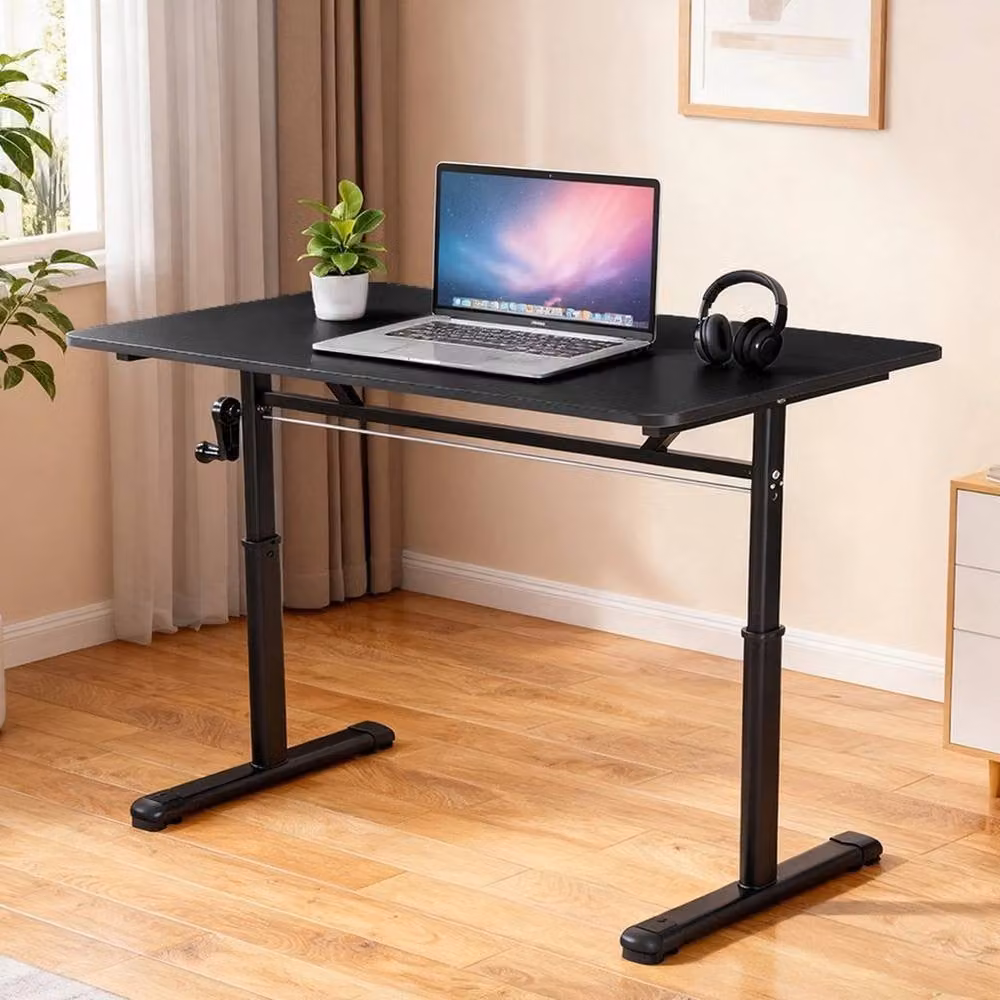 KORVIXA Height Adjustable Electric Motor Desk in Black – 2