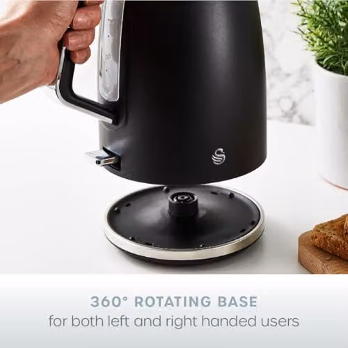 Swan Serenity SK14017BLK 1.7 Litre Kettle, Black – 4
