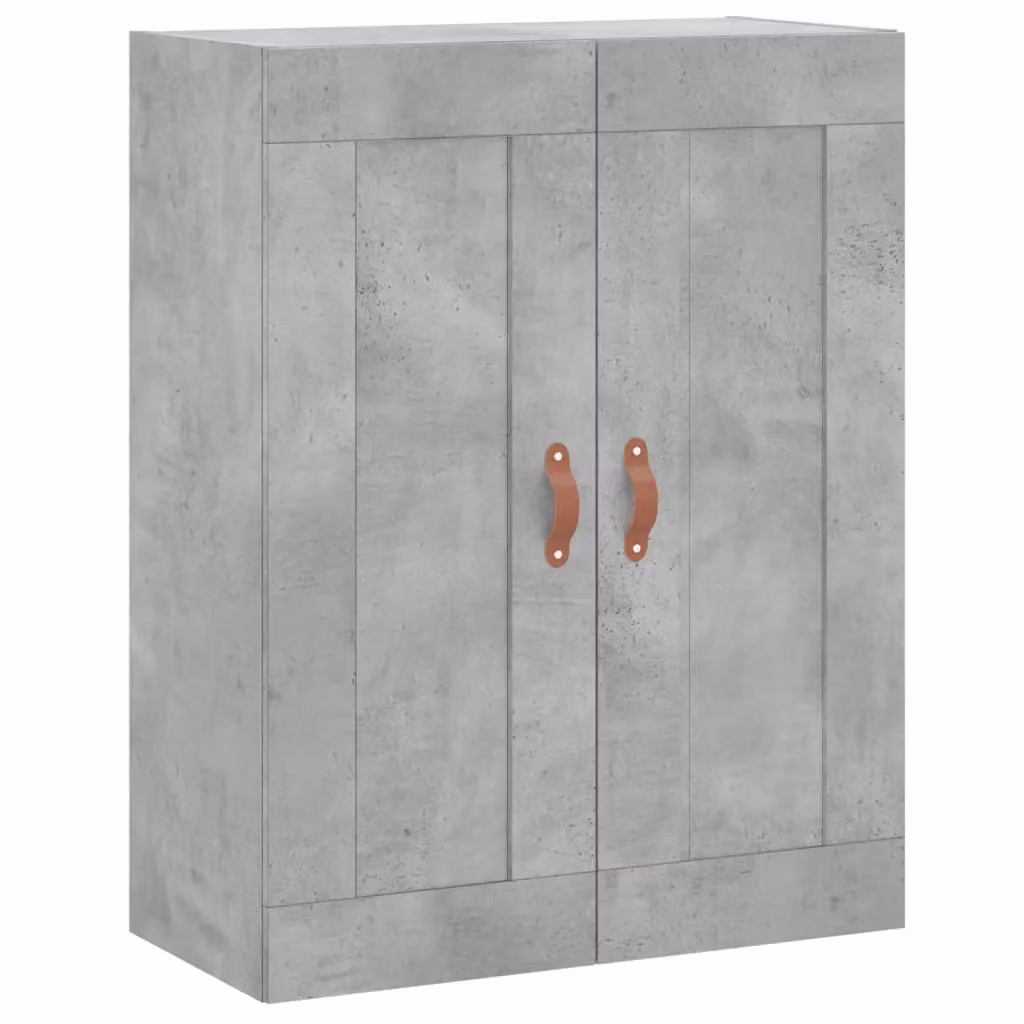 Berkfield Home Wall Mounted Cabinet in Concrete Grey, W/D/H: 69.5 x 34 x 90 cm – 2