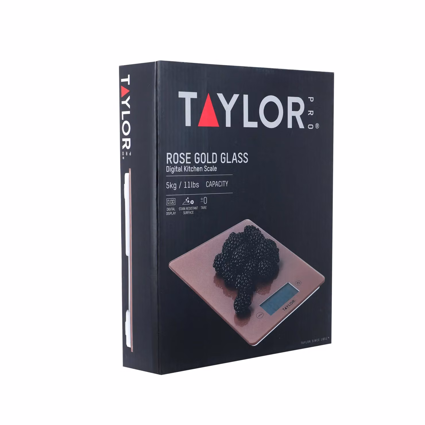 Taylor Pro Glass Digital Kitchen Scale, Gold, 5kg Capacity – 3
