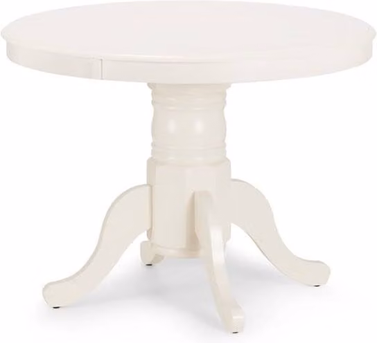 Cheshire Premium Stanbury 138cm Extending Oval Dining Table in Cream/Beige – 1