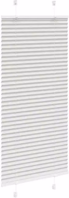 Berkfield Home Single Pleat Fabric Blind, Light Grey, W: 60 cm, H: 150 cm