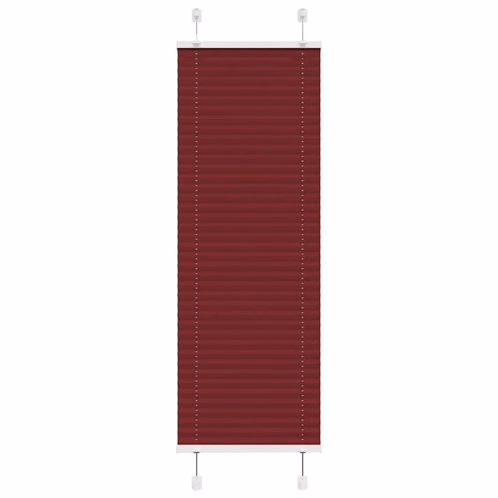 Berkfield Home Single Pleat Corded Blind in Bordeaux Red, W: 50 cm, H: 100 cm – 2
