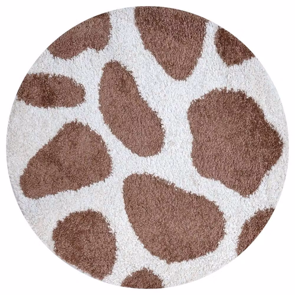 THE RUGS Moodi Pebble Design Shaggy Soft High Pile Living Room Rug in Terracotta, W/D/H: 120 x 170 cm – 9