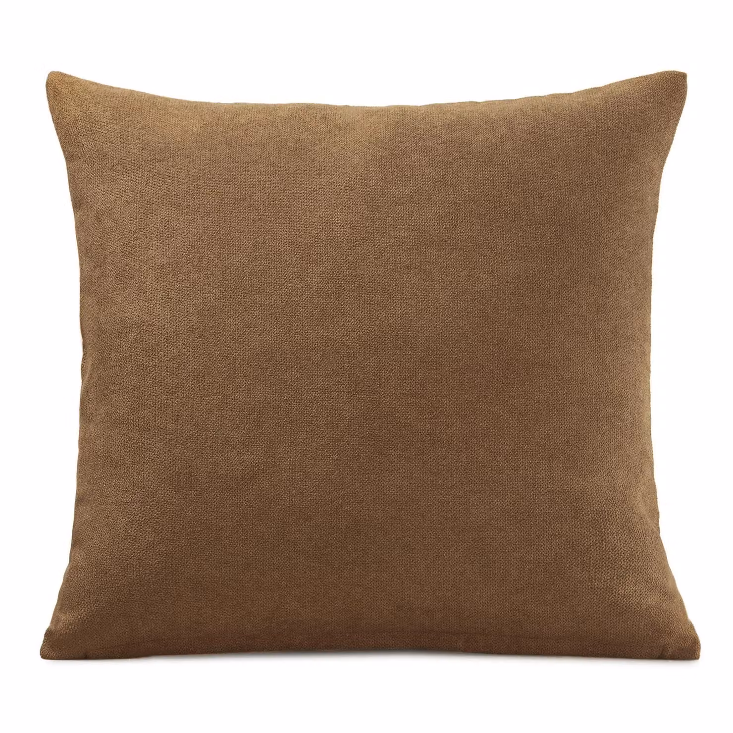 Luxor Living Velvet Chenille Square Cushion in Tan/Beige, W/D/H: 55 x 55 x 55 cm – 2