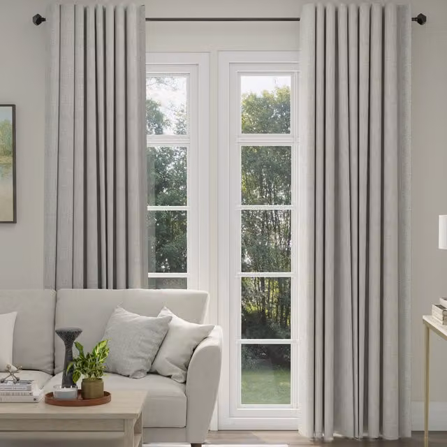 ANTE DECOR Olympus Made To Measure Blackout Curtains in Pearl Snow