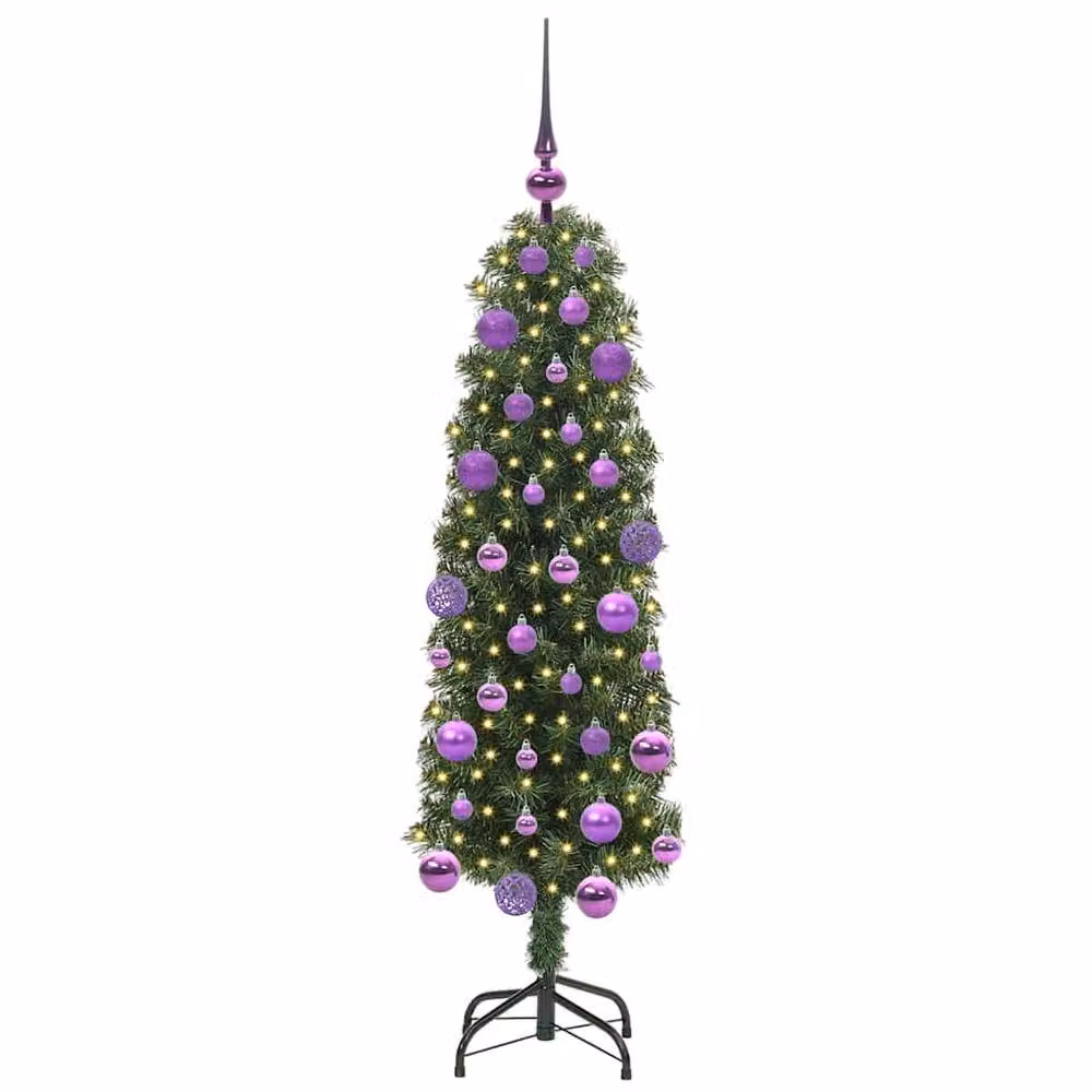 Berkfield Home Artificial Christmas Tree with 150 LEDs and Stand, Green, Height: 120 cm – 3